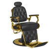 Fauteuil Barbier Francesco Or & Noir – Style Prestige & Réglages Pro 