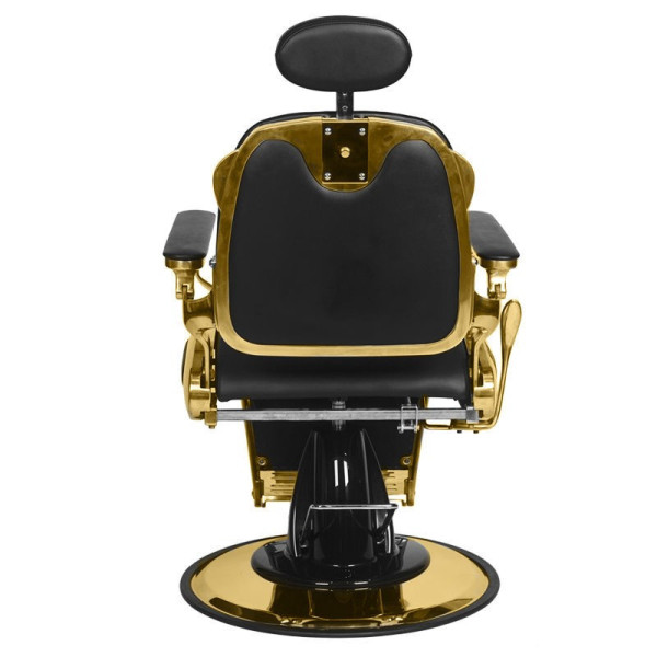 Fauteuil Barbier Francesco Or & Noir – Style Prestige & Réglages Pro 