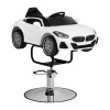 Fauteuil de coiffure enfant voiture bambou blanc 