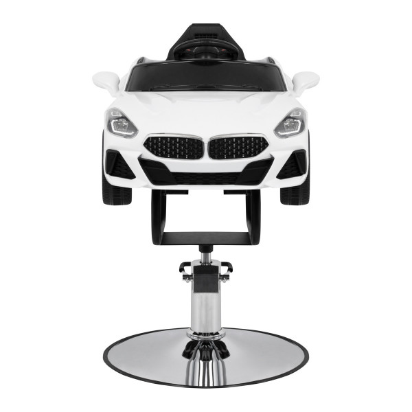 Fauteuil de coiffure enfant voiture bambou blanc 