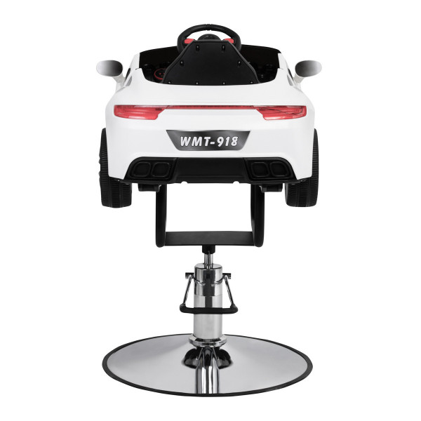 Fauteuil de coiffure enfant voiture bambou blanc 