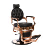 Fauteuil Barbier Florence Cuivre Rose & Noir – Confort Pro Vintage 