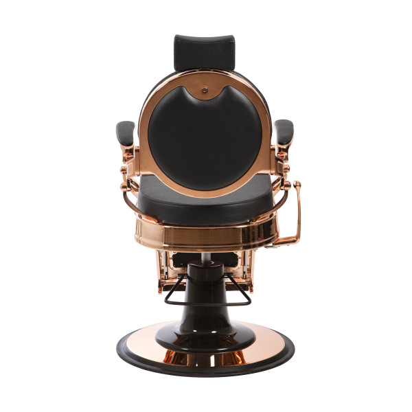 Fauteuil Barbier Florence Cuivre Rose & Noir – Confort Pro Vintage 