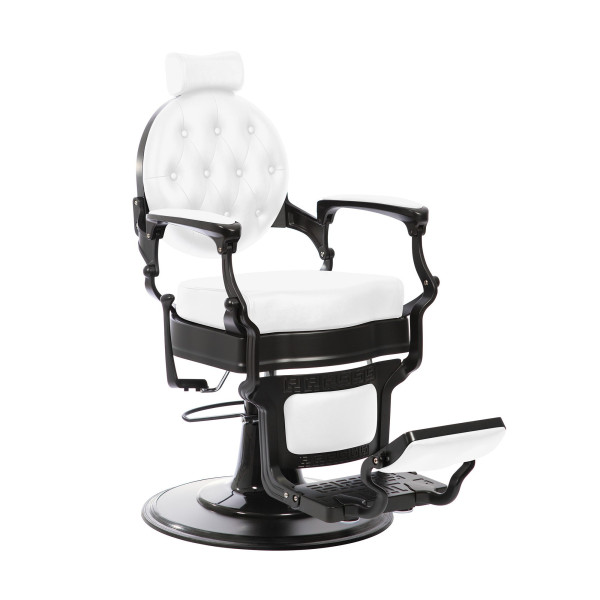 Florence Blanc & Noir – Fauteuil Barbier Vintage Pro