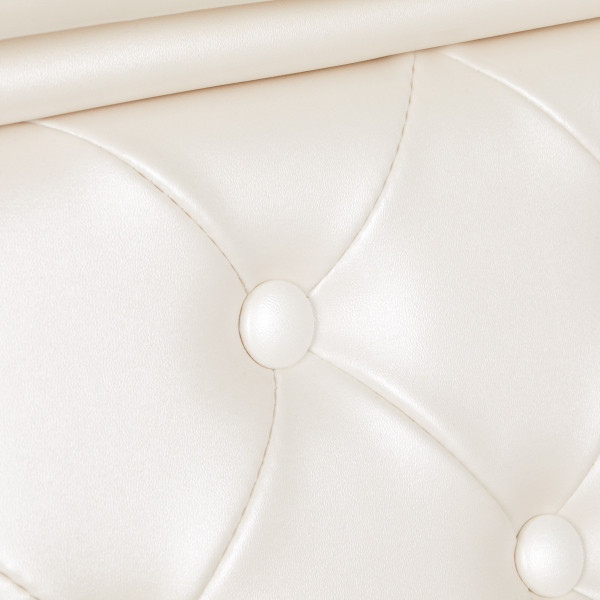 Fauteuil Barbier Impérial Gold & White – Élégance Royale & Raffinement Absolu 