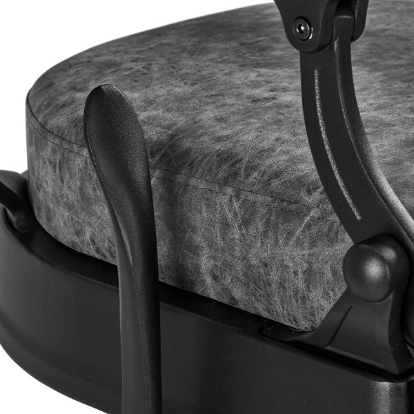 Fauteuil Barbier Cavalese Vieux Cuir Gris – Style Vintage & Confort Pro 