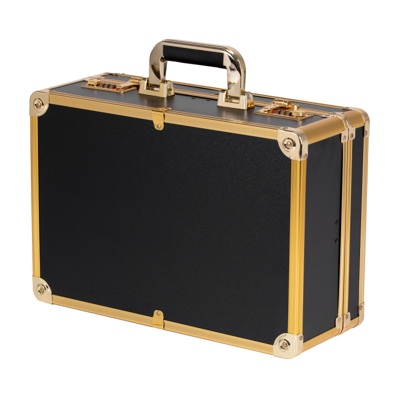 Valise de Barbier Noir & Doré 