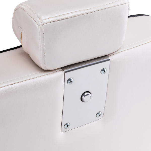 Fauteuil Barbier Eleganzo Blanc Nacré – Design Pur & Confort Pro 