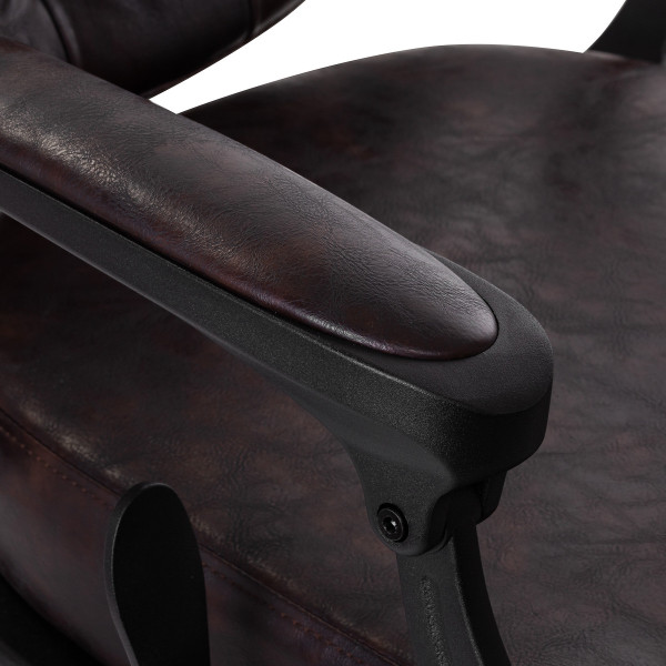 Fauteuil Barbier Cavaleset – Marron Foncé Vintage Pro 