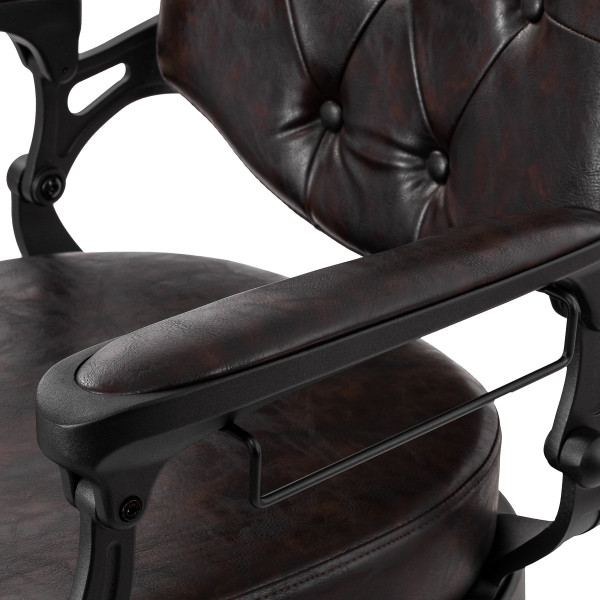 Fauteuil Barbier Cavaleset – Marron Foncé Vintage Pro 