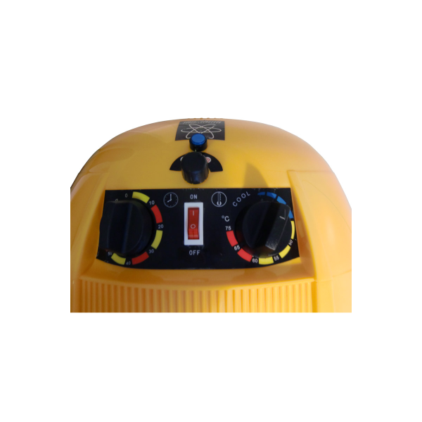 Casque sèche-cheveux jaune 1100W pour coiffeurs - Technologie moderne et confort optimal