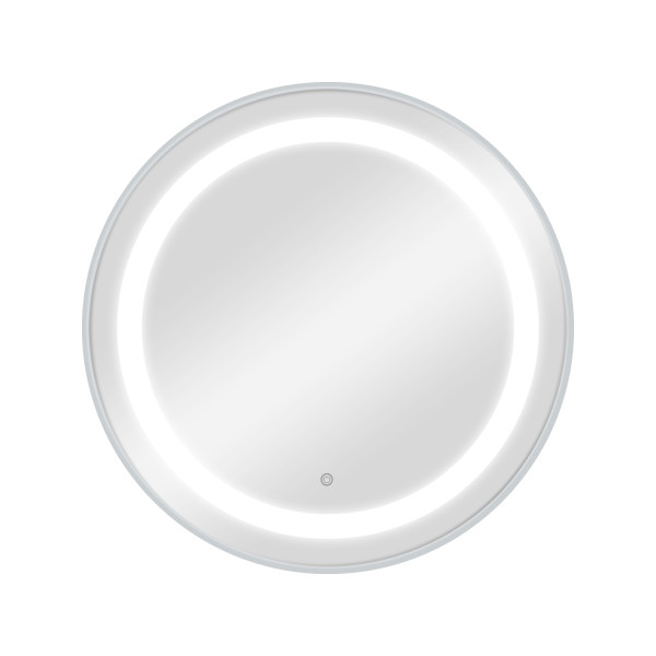 Coiffeuse miroir coiffeur mural LED CIRIA Silver – Sobriété Chic pour Salon de Coiffure 