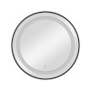 Coiffeuse miroir coiffeur mural LED CIRIA Silver – Sobriété Chic pour Salon de Coiffure 