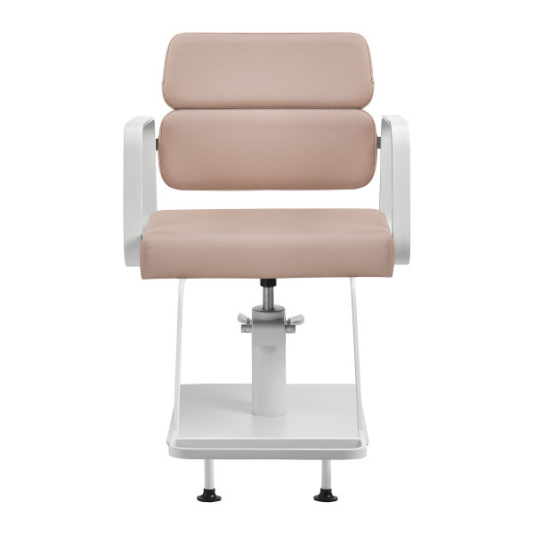 Fauteuil de Coiffure Porto – Beige & Blanc  