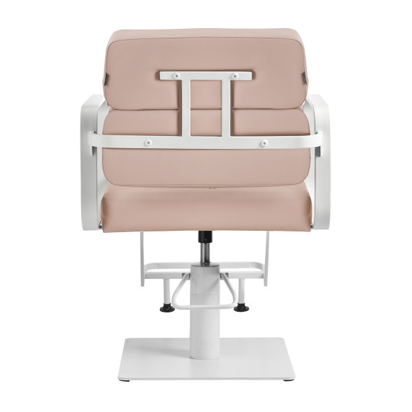 Fauteuil de Coiffure Porto – Beige & Blanc  