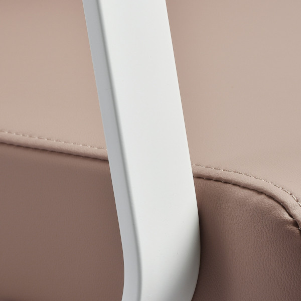 Fauteuil de Coiffure Porto – Beige & Blanc  