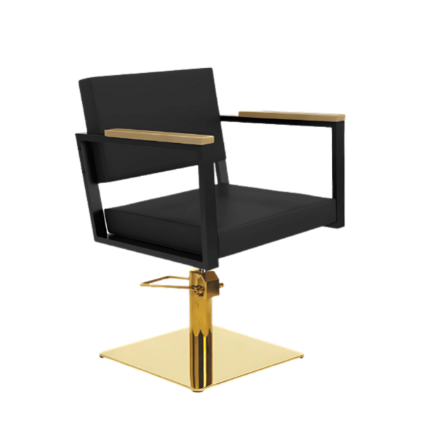 Fauteuil de Coiffure OCEAN Noir – Élégance et Robustesse Professionnelle 