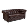 Canapé d’attente Dock Marron – Style Chesterfield Élégant 