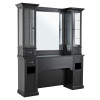 Poste de Coiffage Barbier WILLIAM 2B – Noir Rétro Premium avec Vitrines 