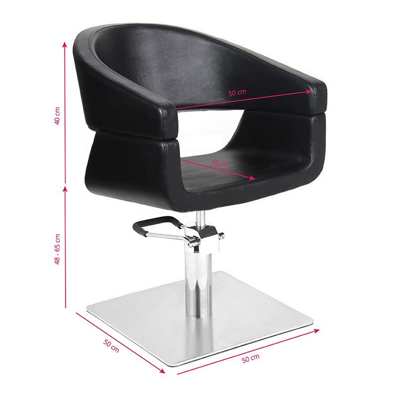 Fauteuil de coiffure noir sml 