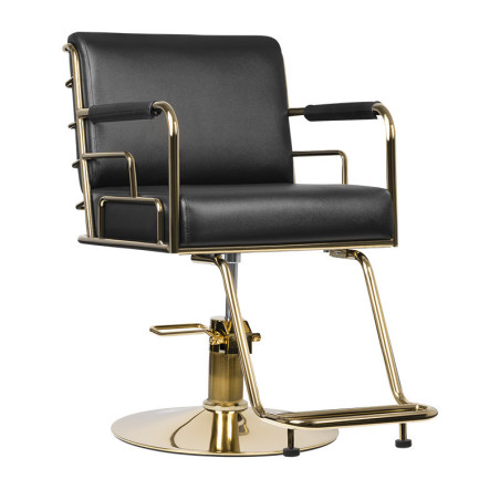 Fauteuil de coiffure prato or - noir 