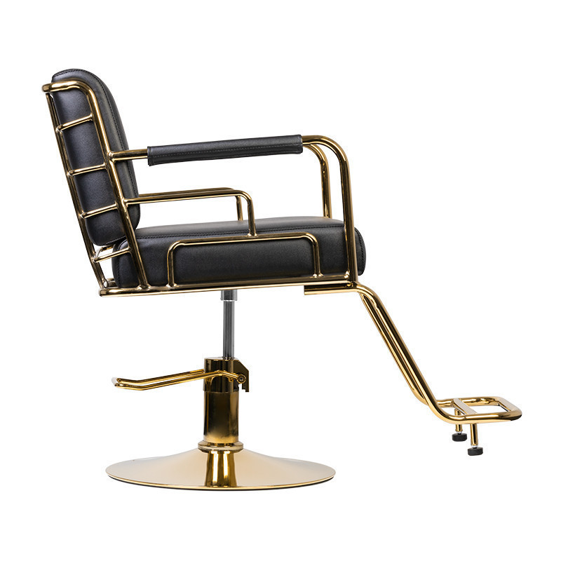 Fauteuil de coiffure prato or - noir 