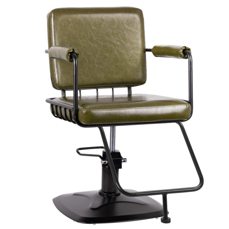Chaise de coiffure gabbiano catania loft vert 