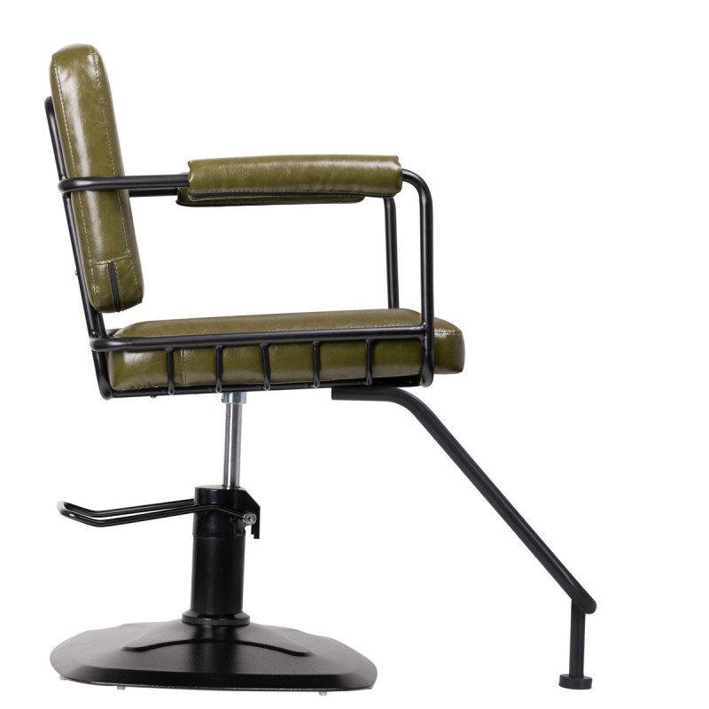 Chaise de coiffure gabbiano catania loft vert 
