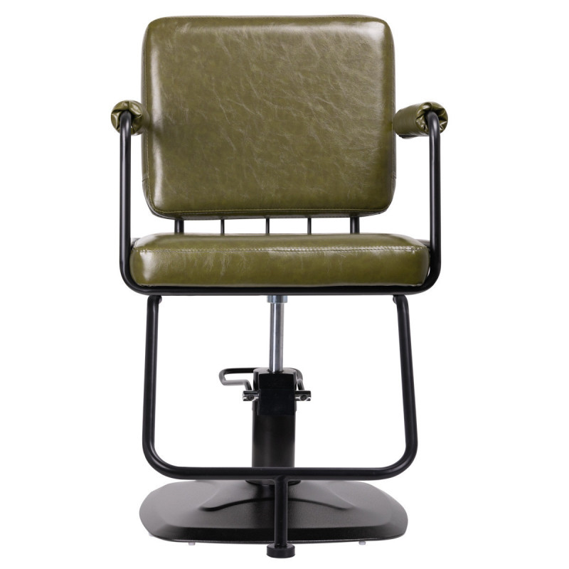 Chaise de coiffure gabbiano catania loft vert 