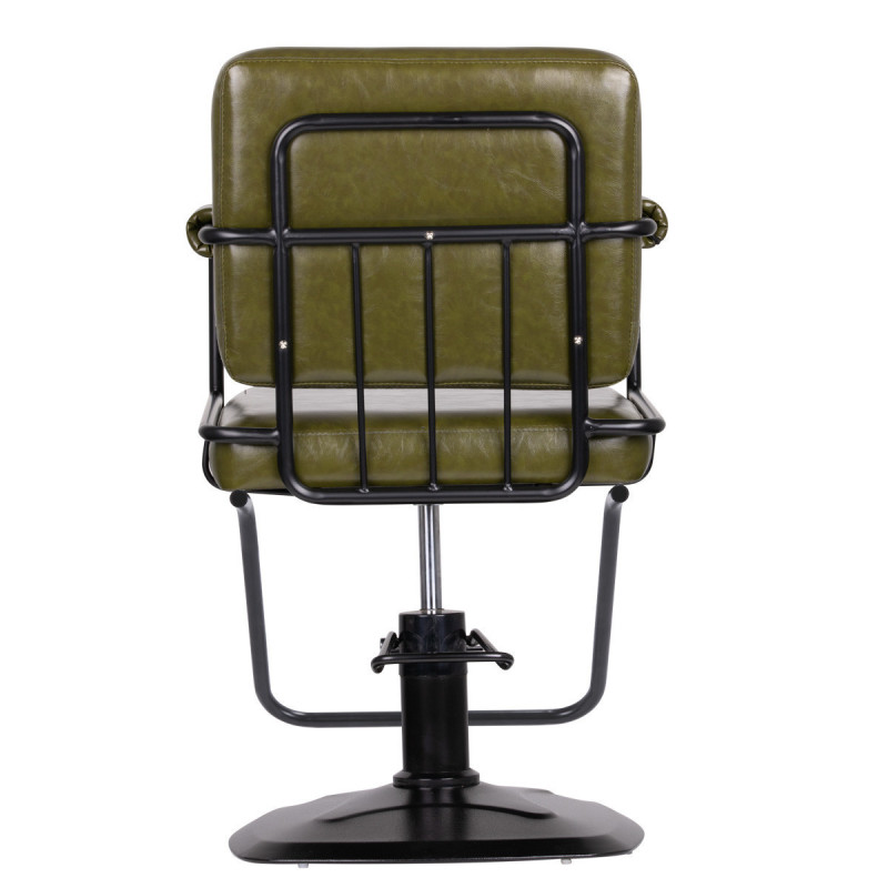 Chaise de coiffure gabbiano catania loft vert 