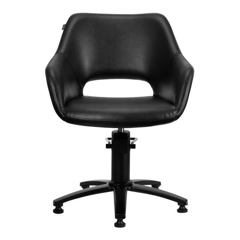 Fauteuil de coiffure gabbiano lima noir 