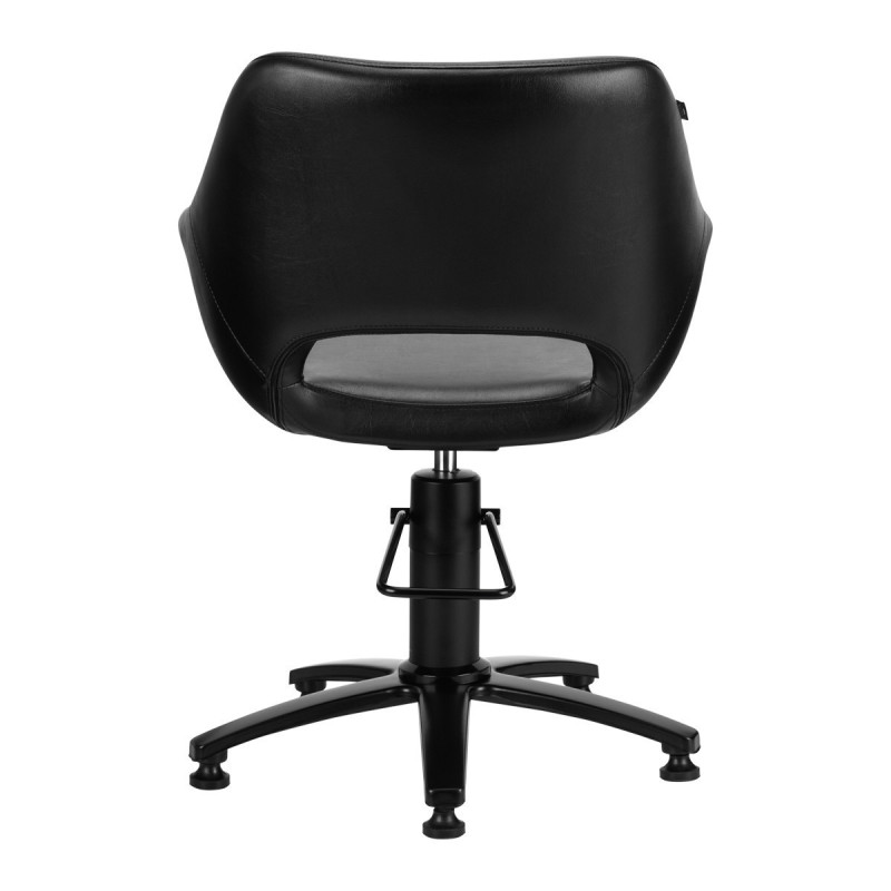 Fauteuil de coiffure gabbiano lima noir 