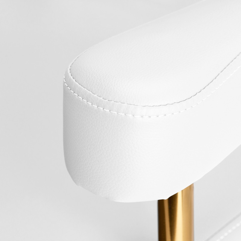 Chaise de coiffure gabbiano granada or blanc 