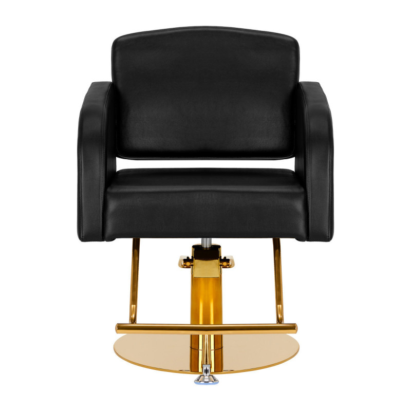 Chaise de coiffure gabbiano turin or noir 