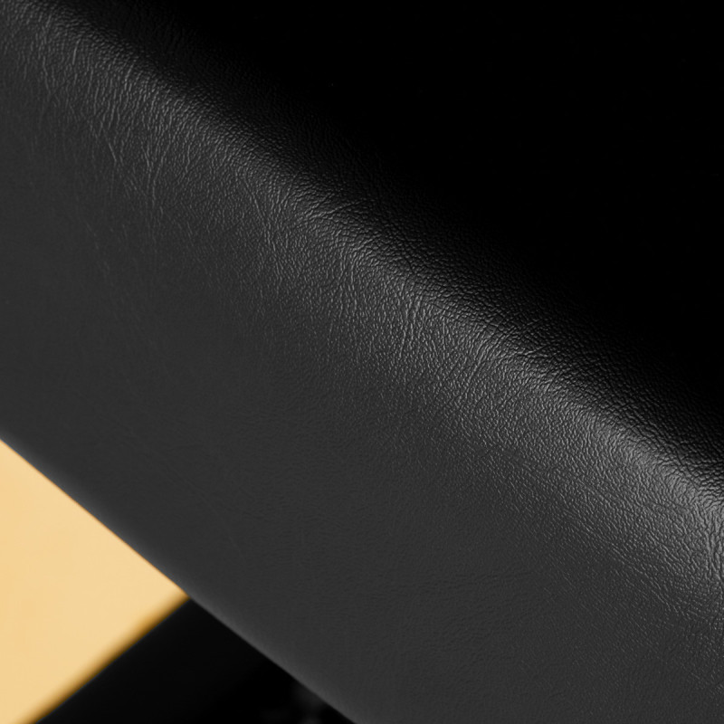 Chaise de coiffure gabbiano turin or noir 