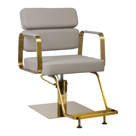 Chaise de coiffure porto gris or 