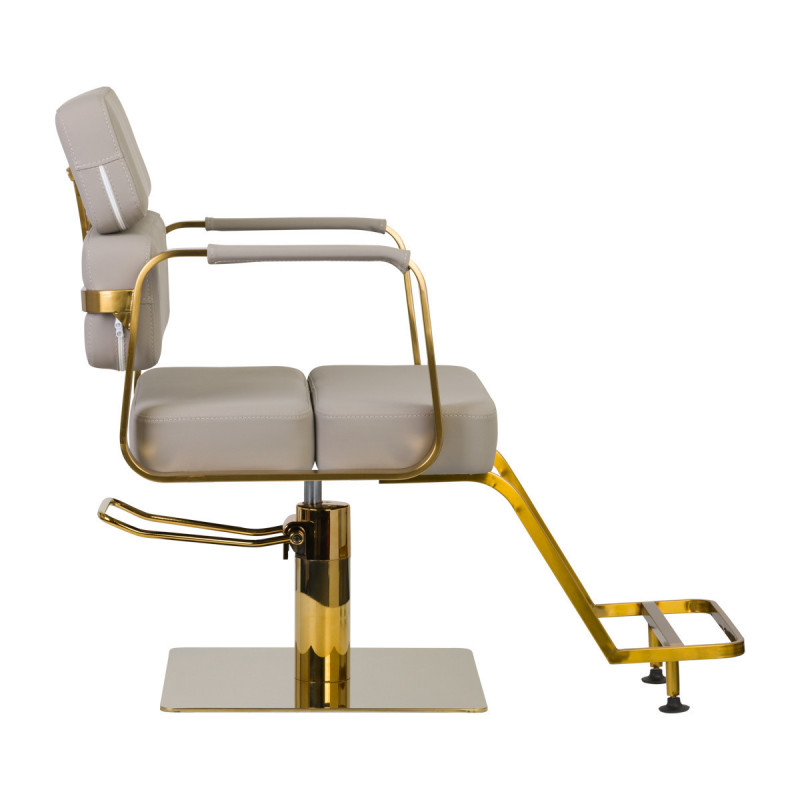 Chaise de coiffure porto gris or 