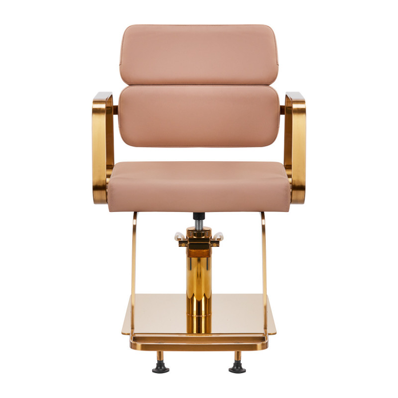 Chaise de coiffure gabbiano porto beige doré 