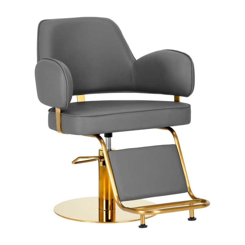 Chaise de coiffure gabbiano linz nq gris doré 