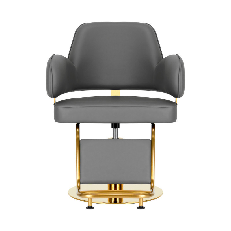 Chaise de coiffure gabbiano linz nq gris doré 