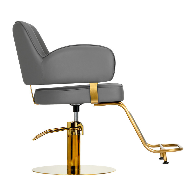 Chaise de coiffure gabbiano linz nq gris doré 