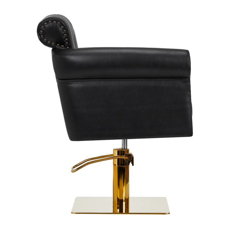 Chaise de coiffure gabbiano berlin, or, noir 