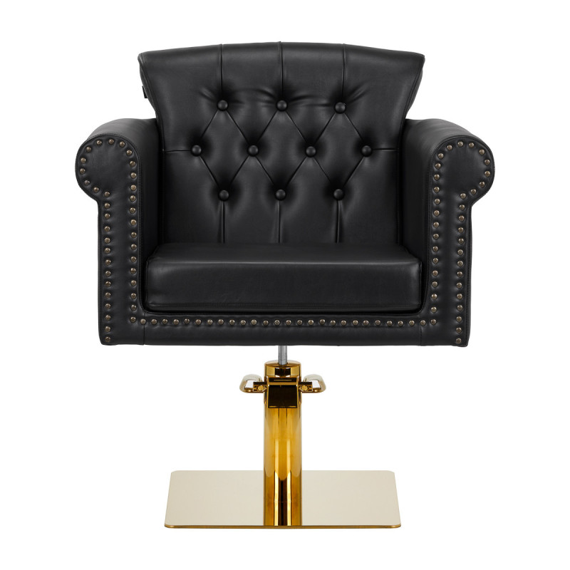 Chaise de coiffure gabbiano berlin, or, noir 