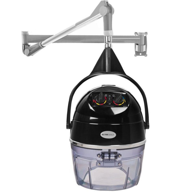 Casque sèche cheveux sur bras 2 vitesse noir  dii-301w 