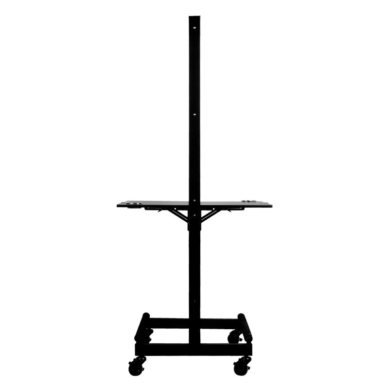 Coiffeuse console coiffure mobile double face noir 