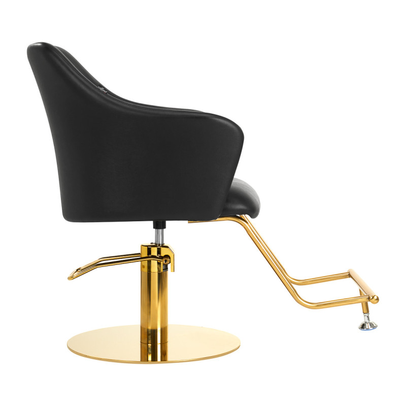 Chaise de coiffure gabbiano marbella or noir 