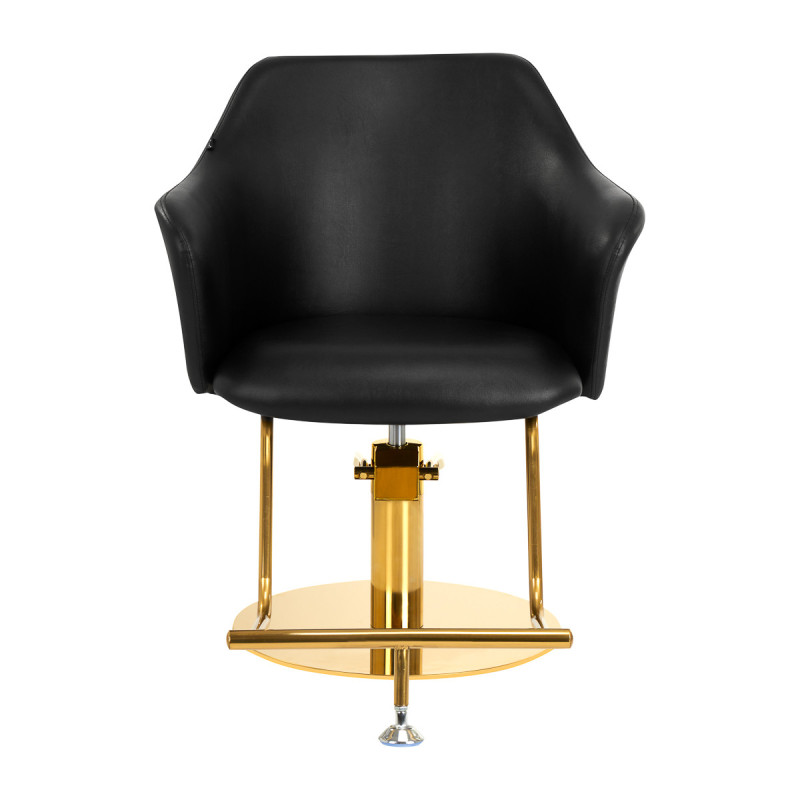 Chaise de coiffure gabbiano marbella or noir 
