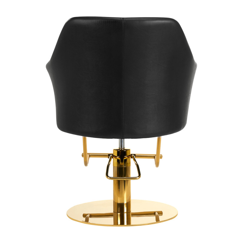 Chaise de coiffure gabbiano marbella or noir 